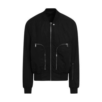 Rick Owens Bomber Jackets, male, Black, Size: M Bauhaus Flight Bomber
