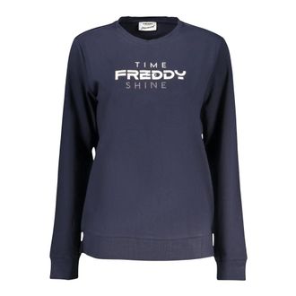 Freddy Sweatshirts, female, Blue, Size: XL Long-sleeved Crew Neck T-shirt