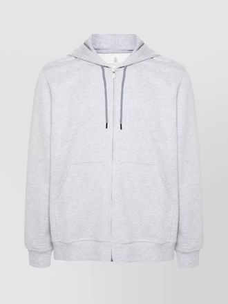 Brunello Cucinelli zippered cotton blend hoodie