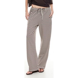 Lioness Bloom Stripe Pants in Dark Chocolate at Nordstrom Rack, Size X-Small