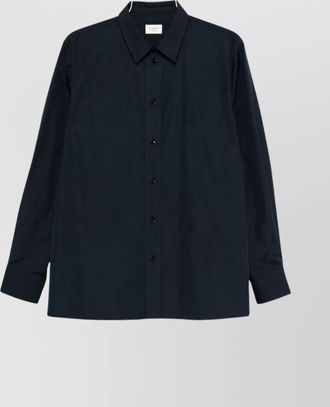 Saint Laurent long sleeve cotton shirt featuring collar
