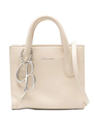 Blumarine Borsa tote con ciondolo piccola - Toni neutri