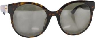 Gucci Pre-owned Accessories, female, Brown, Size: ONE SIZE Pre-owned Plastic Sunglasses