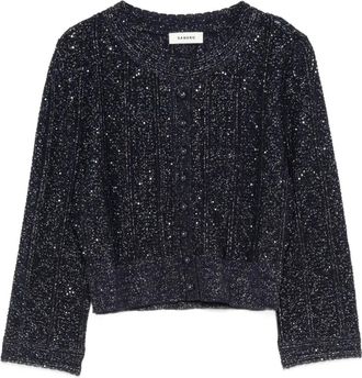 Sandro Wollen vest - Blauw