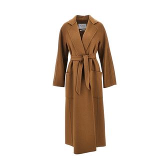 Max Mara Oversized cashmere coat with belt Woman 40