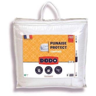Dodo Dodo - Piumone temperato 240x260 cm - 2 persone - Protezione anti cimice, anti acaro - 300G/m&sup2; - Bianco - Fabbricato in Francia