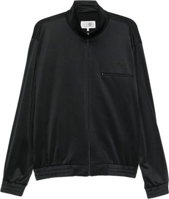 Maison Margiela Training Jackets, male, Black, Size: XL MM6 Maison Margiela Coats