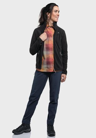 Sch&ouml;ffel Fleecejacke SCH&Ouml;FFEL Fleece Jk Style Ash WMS, Damen, Gr. 34, schwarz (9990, schwarz), Oberstoff: 100% Polyester, regular fit, hoch geschlossener Aussc