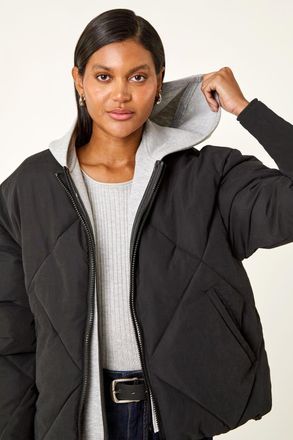 Roman Detachable Hooded Bomber Coat