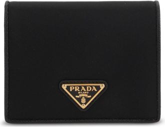 Prada Triangle Logo Bi Fold Wallet