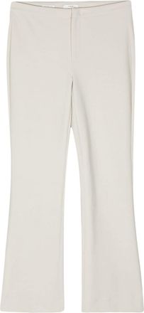 Vince mid-rise flared trousers - women - Elastane/Polyamide/Cotton - 10 - Neutrals