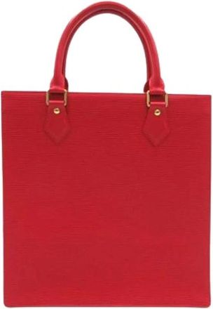 Louis Vuitton Pre-owned Sac Plat PM - Dames - Vintage Handtas - Rood - ONE Size - Leer - Vintage