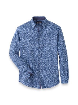 Paul Fredrick Performance Stretch Floral Casual Shirt