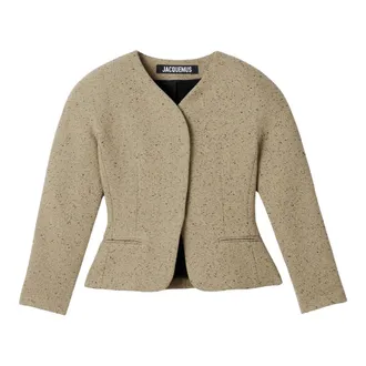 Jacquemus Mujer, Chaquetas, Beige, Talla: XS