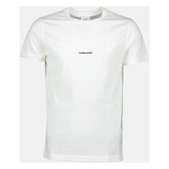 Saint Laurent Hombre, Camisetas, Blanco, Talla: XS