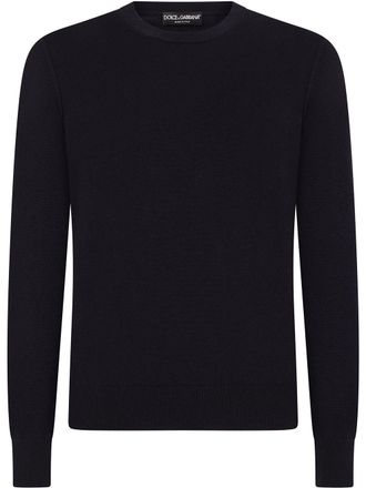 Dolce & Gabbana round-neck cashmere jumper - Blue