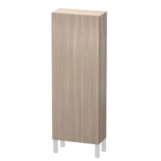 Duravit Armario Semi Alto Duravit L-cube, Anchura 500mm, Profundidad 243mm, 1 Puerta, Bisagra A La Derecha, Color: Decoraci&oacute;n Pino Plata - Lc1169r3131