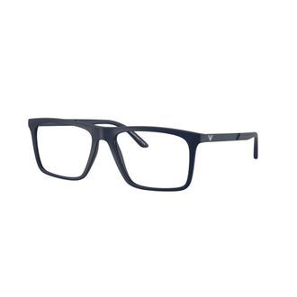 Emporio Armani Glasses, male, Black, Size: 55 MM Square Optical Frame