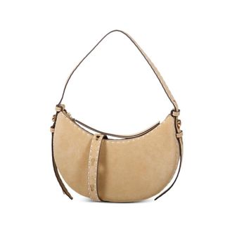 Tory Burch Romy Half Moon Leather Shoulder Bag