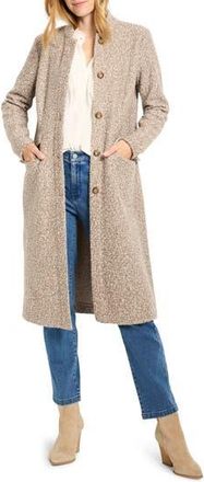 Nic+Zoe Tweed Knit Topcoat in Neutral Multi at Nordstrom Rack, Size Xx-Large