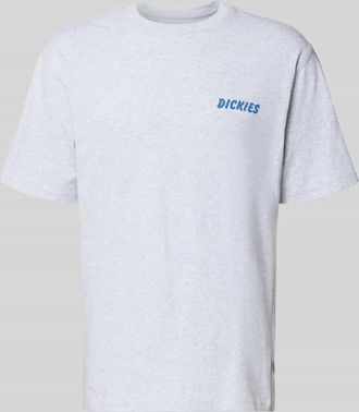 Dickies Regular Fit T-Shirt mit Motiv-Print Modell DRY RIDGE in Hellgrau Melange, Gr&ouml;&szlig;e XXL