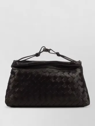 Bottega Veneta rectangular woven clutch bag top handle