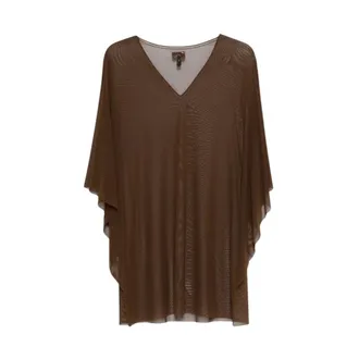 Fisico Overhemden, Dames, Bruin, M, Poncho Tulle