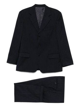 Gianfranco Ferre 1990s striped suit - Blue