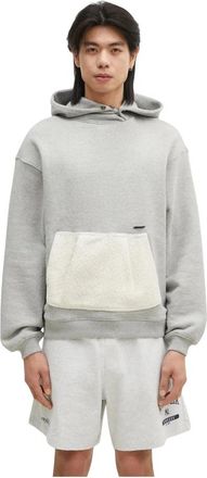 Ader Error Katoenen Hoodie - Heren - Hoodies - Grijs - XL - Katoen - Hoodies & sweatvesten