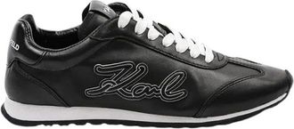 Karl Lagerfeld Schoenen, Dames, Zwart, 37 EU, Leer, Venus Sneakers