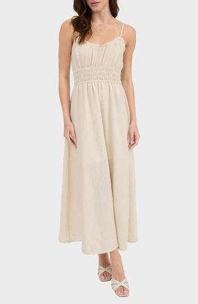 August Sky Stripe Maxi Dress in Khaki at Nordstrom Rack, Size Medium