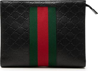 Gucci Pre-owned Gucci Guccissima Web Clutch Unisex 73XTZ1Z701IKI5UZ
