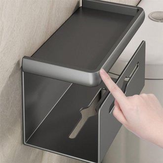 OEM Portarrollos De Papel Higi&eacute;nico De Pared - Aluminio - Gris Plomo