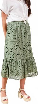 Tribal Boho Skirt In Mos