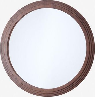 Sklum Sklum - Espejo De Pared Redondo En Madera De Roble (&oslash;75 Cm) Ozande