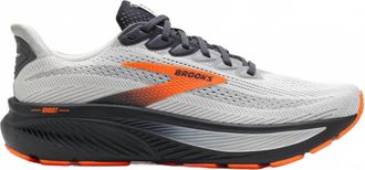 Brooks Mens Ghost 17 Running Shoes In Mushroom/orange/ebony