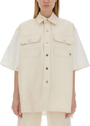 Stella McCartney Beige Oversized Solid Shirt