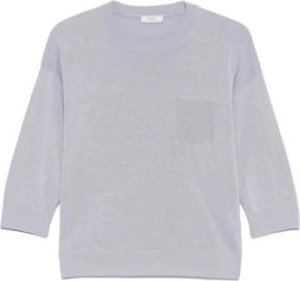 PESERICO Sweatshirt - Dames - Sweatshirts - Blauw - L - Hoodies & sweatvesten