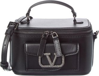 Valentino Vlogo Signature Leather Pouch