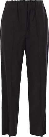 Max Mara Womens Hateley - Wool Flannel Trousers - Black - Size EU 34 (Womens)