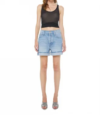 Mother Culotte Cuffed Shorts In Byob