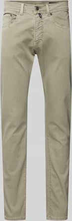 Pierre Cardin Tapered Fit Jeans im 5-Pocket-Design Modell Lyon in Oliv, Gr&ouml;&szlig;e 38/32