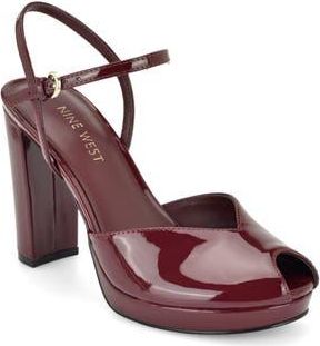 Nine West Elanna Sandal in Wine at Nordstrom Rack, Size 9.5