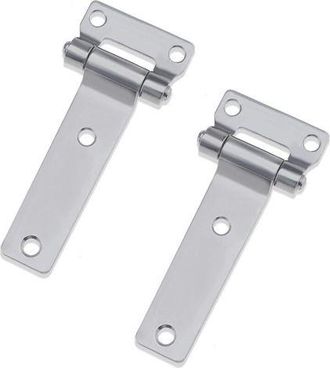 OEM Bisagras Para Contenedores De Acero Inoxidable 304, Juego De 2 (135 X 58 Mm) Para Camiones, Furgonetas, Caravanas Y Remolques