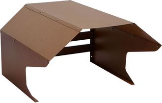 Hhg Robot Cortac&eacute;sped Garaje Hhg 973, Techo Refugio Para Cortac&eacute;sped, Metal 40x59x69cm, Marr&oacute;n