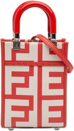 Fendi Pre-owned Mini Bags, female, Multicolor, Size: ONE SIZE Pre-owned Sunshine Shopper Tote