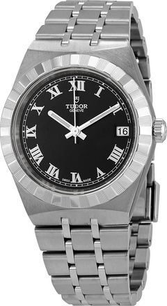 Tudor Pre-owned Tudor Royal Black Dial Ladies Watch M28400-0003
