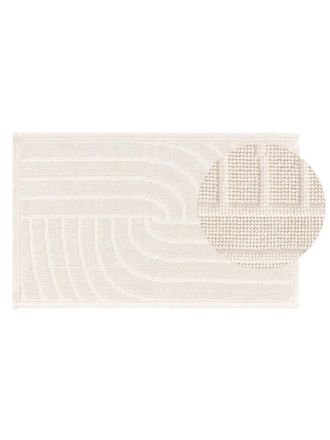 benuta Alfombrilla de ba&ntilde;o crema 50x80