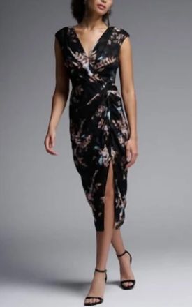Joseph Ribkoff Sleeveless Floral Dress In Multi
