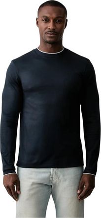 HUGO BOSS Long Sleeve Tops - Heren - Longsleeves - Blauw - S - Tops